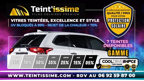 TEINT'issime 974 Réunion, FILM SOLAIRE VITRES TEINTEES .